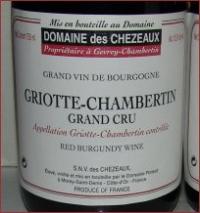 1995 Domaine des Chezeaux Griotte Chambertin